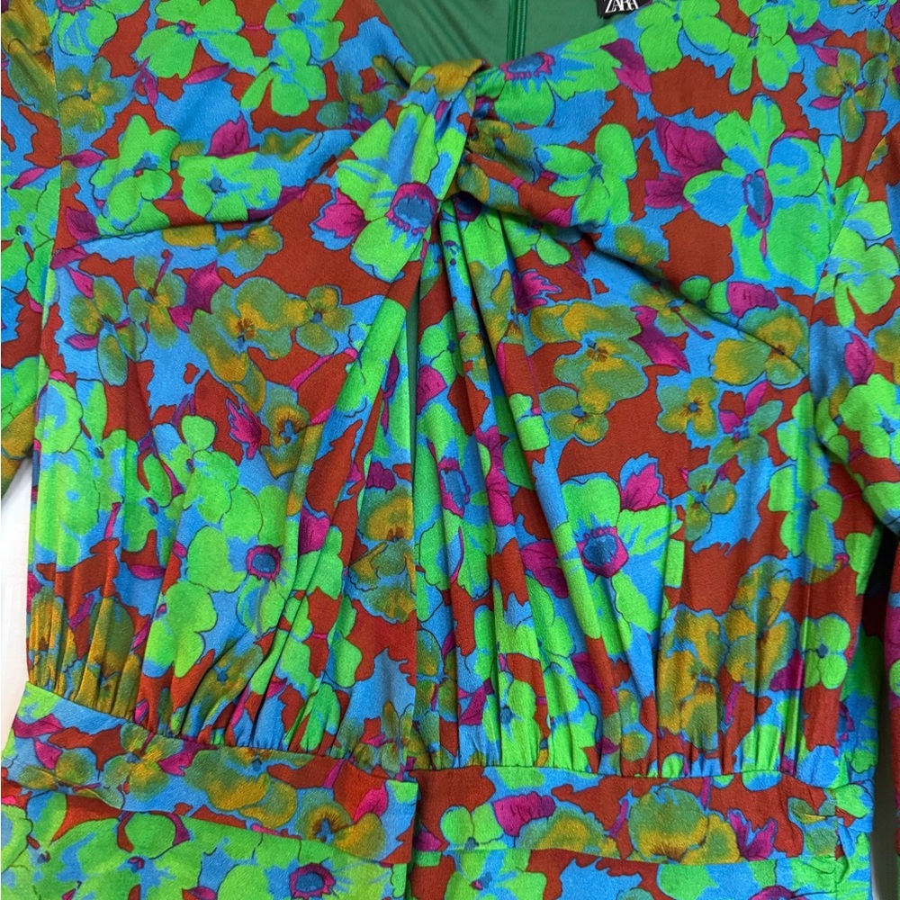 Zara Colorful Patterned Dress - Picture 3 of 6